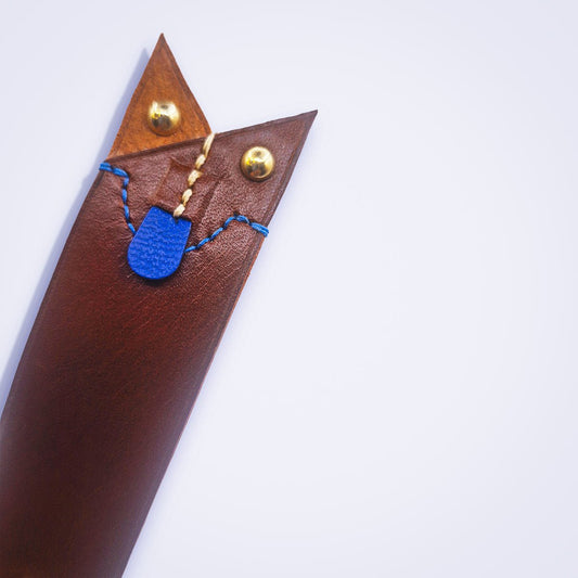 Marque - page Paul & Elsa en cuir bicolore - MOUN CREATION Artisan maroquinier